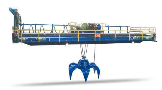 single girder grab crane